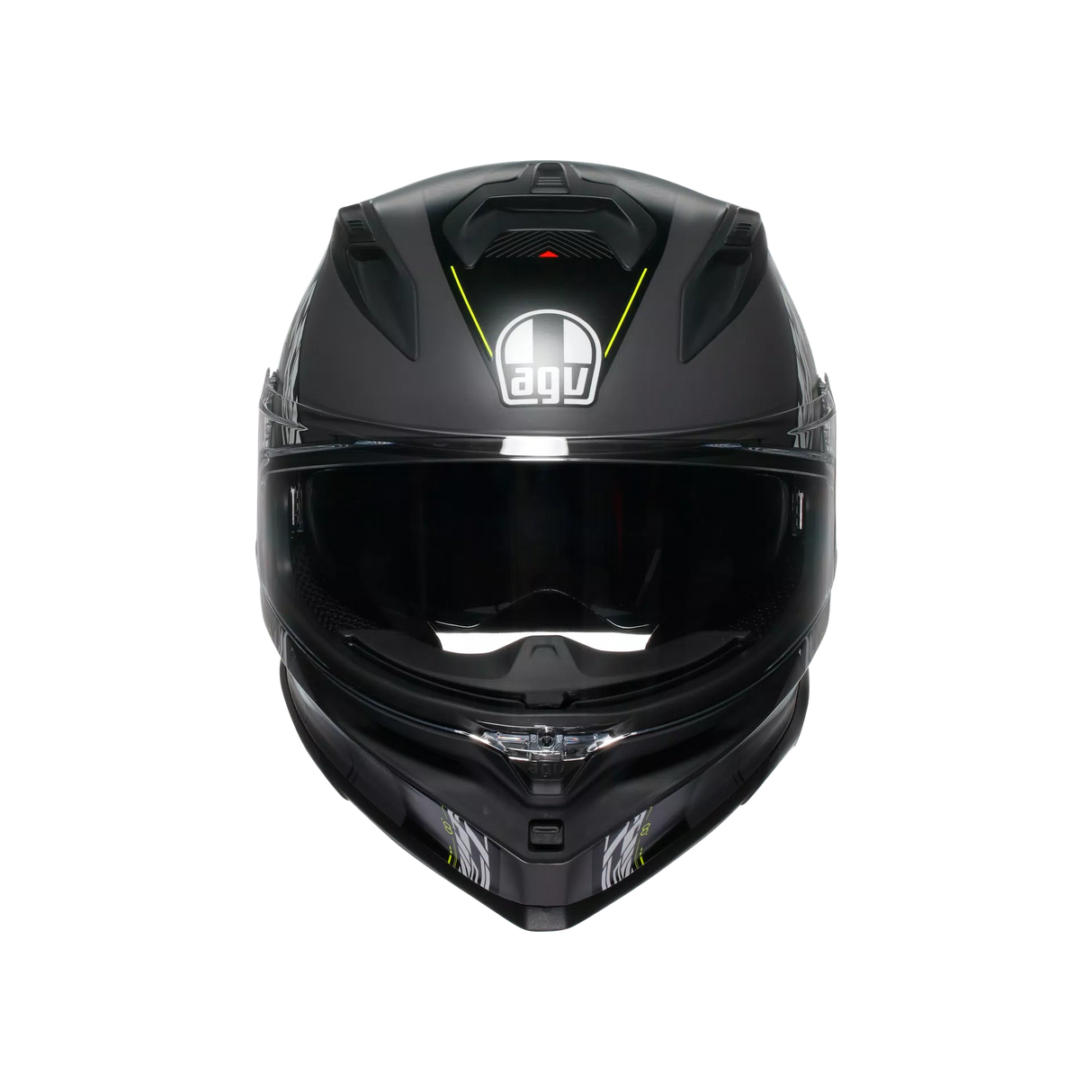 K7 S E2206, Integralhelm - Kyber Matt Grey/Yellow Fluo