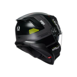 K7 S E2206, Integralhelm - Kyber Matt Grey/Yellow Fluo