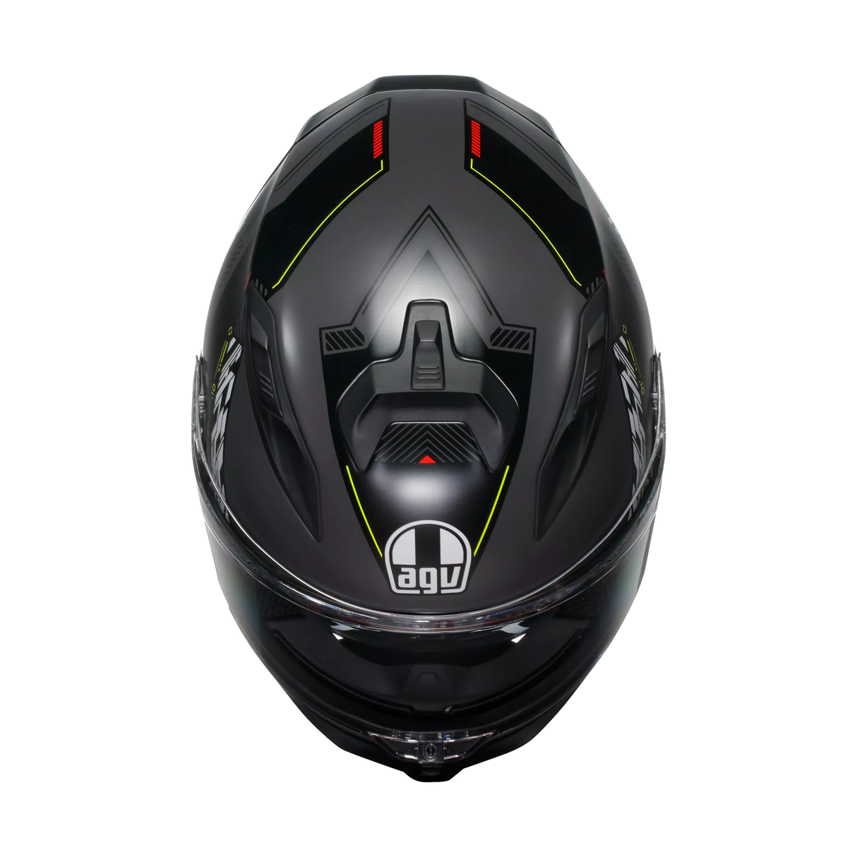 K7 S E2206, Integralhelm - Kyber Matt Grey/Yellow Fluo