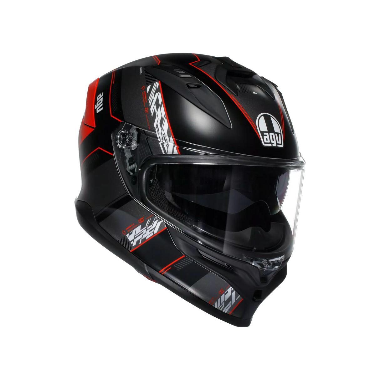 K7 S E2206, Integralhelm - Kyber Matt Black/Red