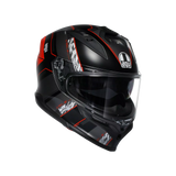 K7 S E2206, Integralhelm - Kyber Matt Black/Red