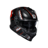 K7 S E2206, Integralhelm - Kyber Matt Black/Red
