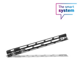 Mounting rail with edge protection, PowerTube 625 vertical, axial (BBP376Y)