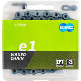 E1 EPT 1-fach Kette, 110 Glieder, E-25, gewachst - silber