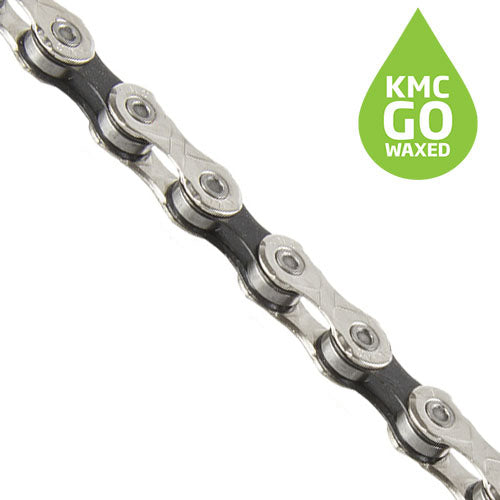 Kette X12 12-fach, 126 Glieder, gewachst - silber/schwarz