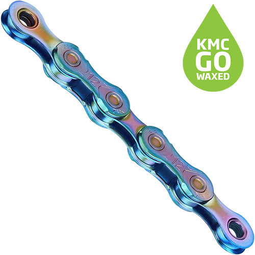 Kette X12 12-fach, 126 Glieder, gewachst - aurora blue