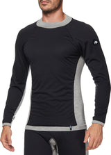 Langarm Merino TS4 MERINOS grau-schwarz