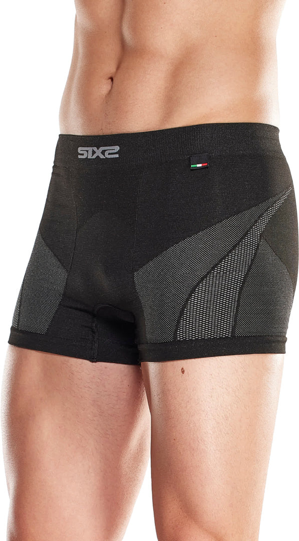 Kurze Funktionshose BOX V2 schwarz-carbon