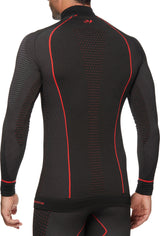 Funktionsshirt-langarm mit Zip Kragen Blazefit TS13W CU schw