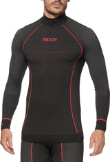 Funktionsshirt-langarm mit Zip Kragen Blazefit TS13W CU schw