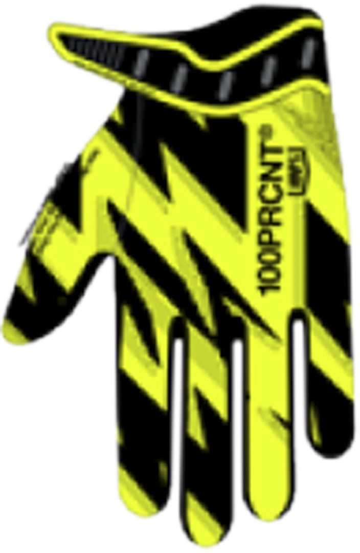 100% RIDEFIT Gloves yellow/black
