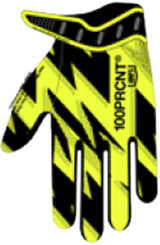 100% RIDEFIT Gloves yellow/black