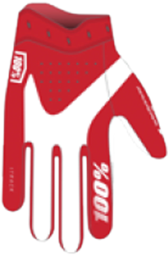 100% ITRACK Gloves red