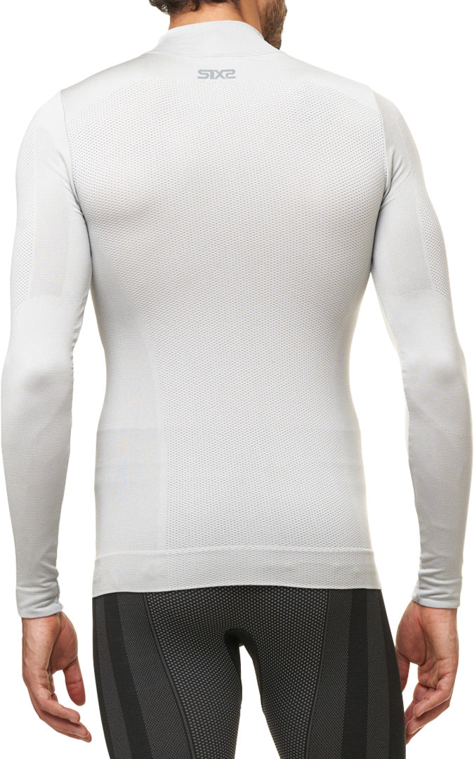 Langarm Funktions Shirt TS3 V2 silber-weiss
