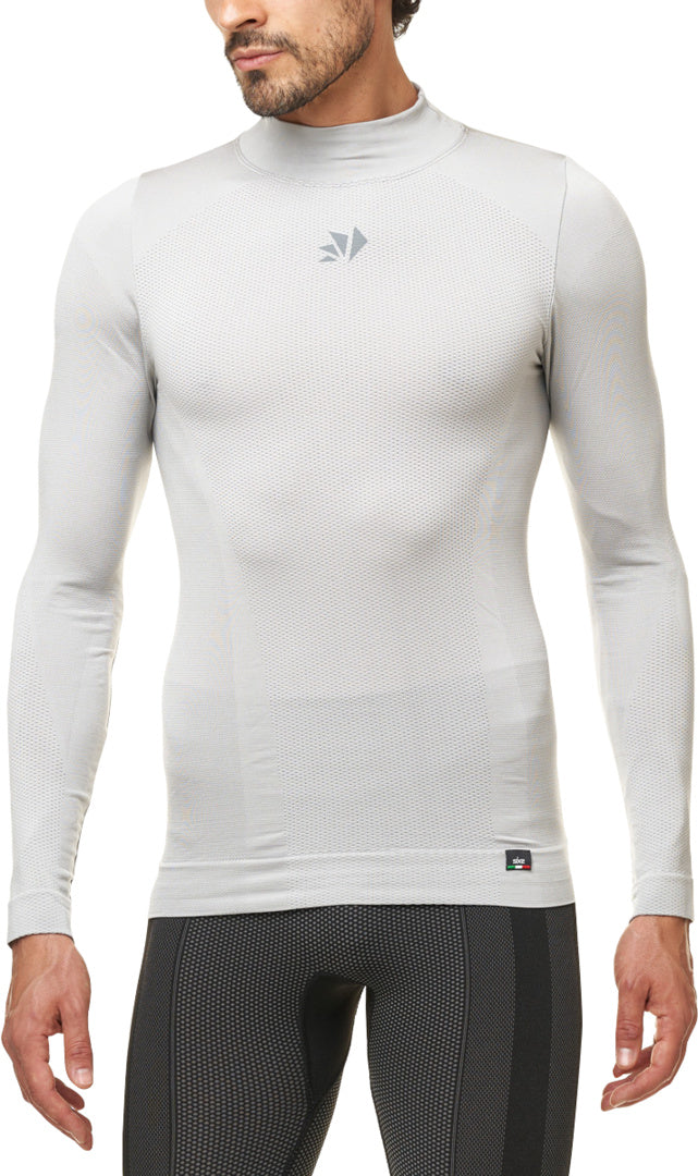 Langarm Funktions Shirt TS3 V2 silber-weiss