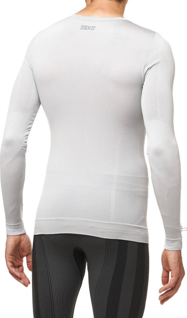 Langarm Funktions Shirt TS2 V2 silber-weiss