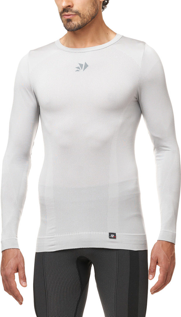 Langarm Funktions Shirt TS2 V2 silber-weiss