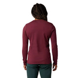 Womens Ranger Dr Mid Long Sleeve Jersey - dark maroon