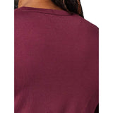 Womens Ranger Dr Mid Long Sleeve Jersey - dark maroon