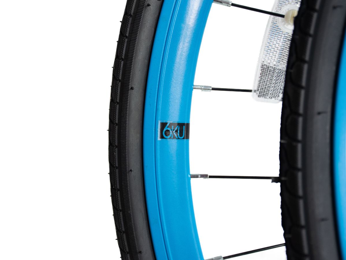 Deep Section Singlespeed Fixed Gear Laufradsatz - 30 mm Felgen - blau