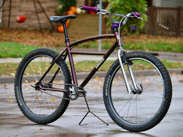 Moto Cruiser 26 Zoll Rahmenset mit Lenker - Lila/Chrom
