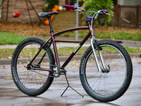 Moto Cruiser 26 Zoll Rahmenset mit Lenker - Lila/Chrom