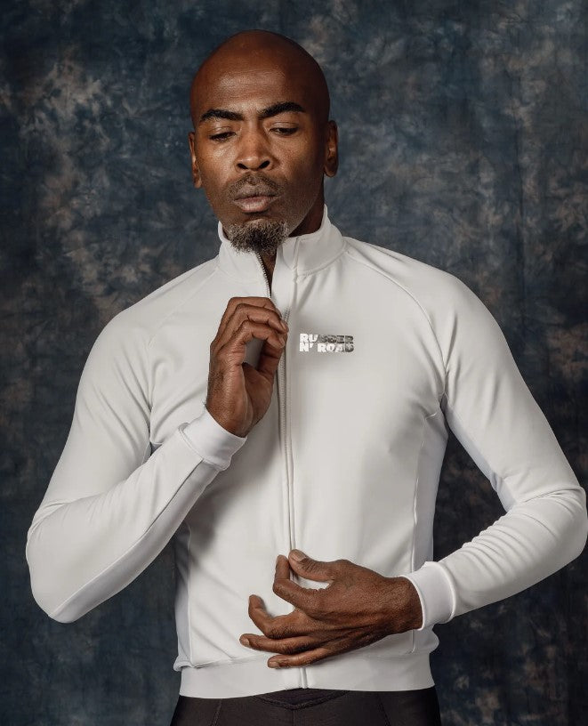Rebel Hybrid Jacket - White / Chrome