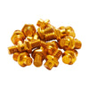 Replacement pins for platform pedals 16 pieces alloy - M4 - Gold 