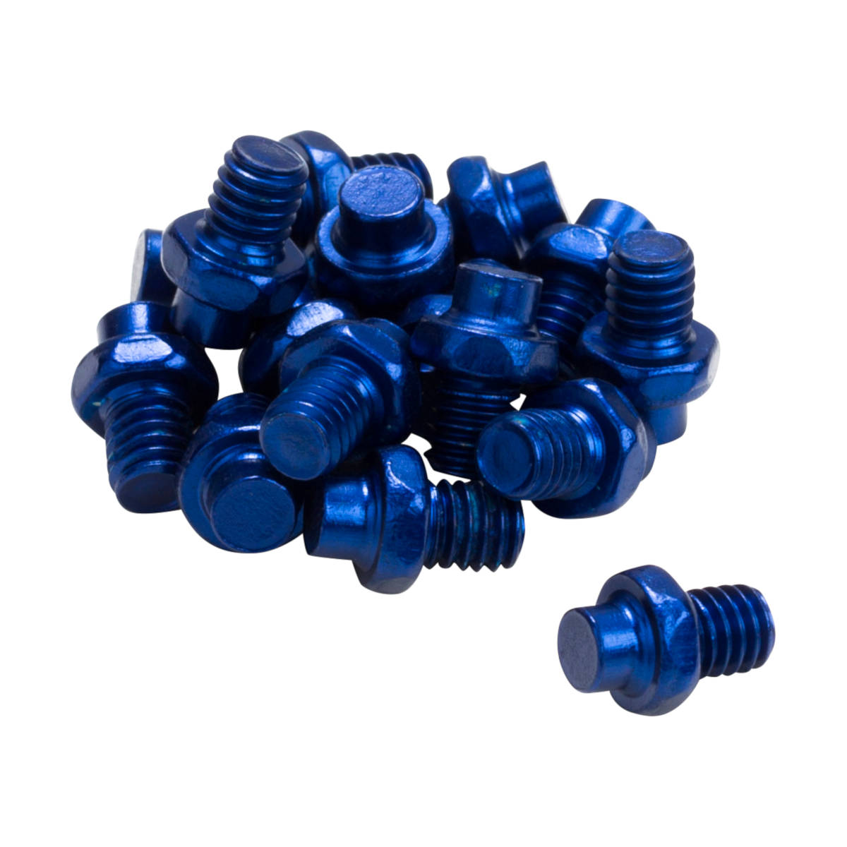 Ersatz Pins für Plattformpedale 16 Stück Alloy - M4 - Blau