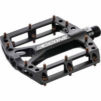 Zwarte ONE platformpedalen - pinnen zwart/koper
