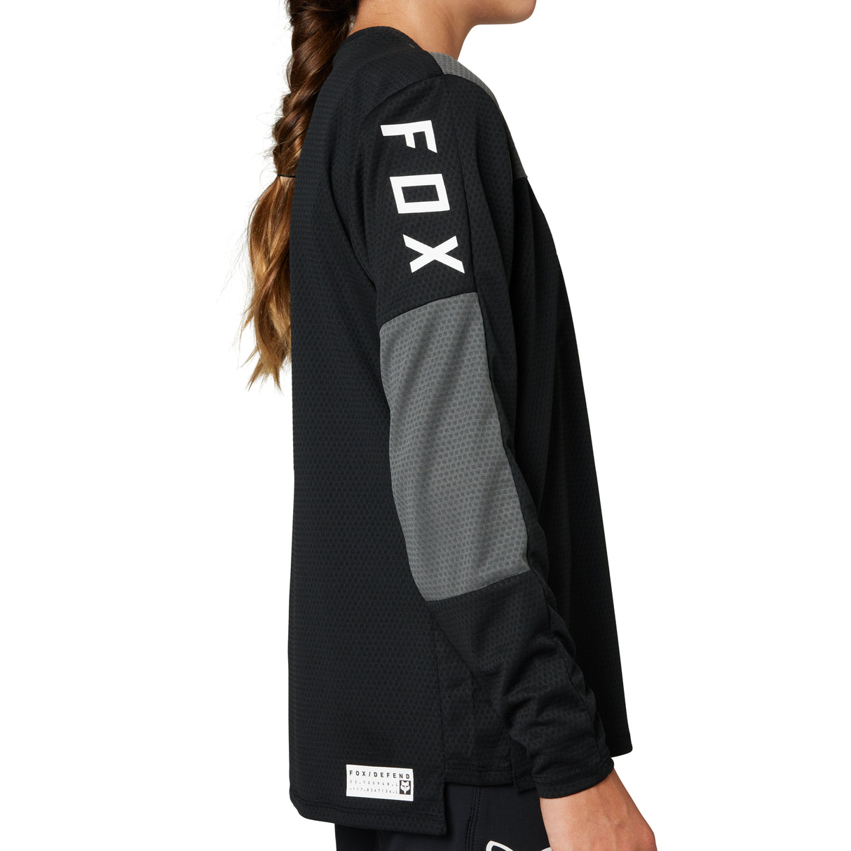 Youth Defend Long Sleeve Jersey - Black