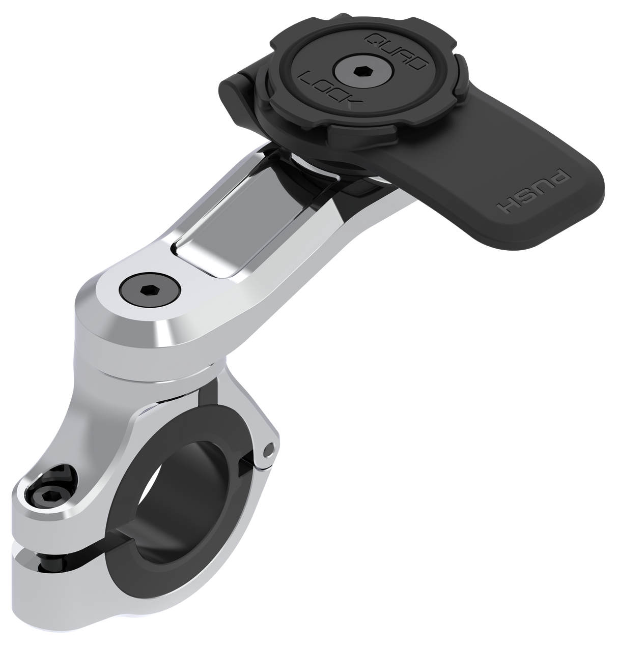 Quad Lock Motorcycle Handlebar Mount Pro Chrome