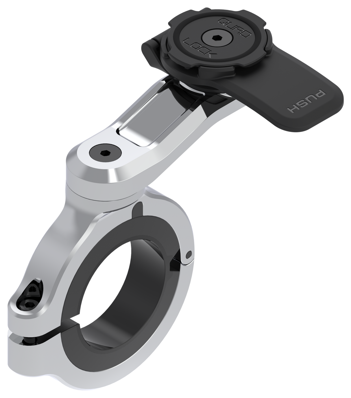 Quad Lock Motorcycle Handlebar Mount Pro Chrome - Large