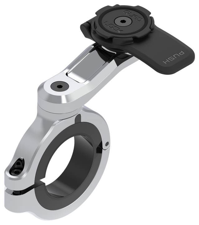 Quad Lock Motorcycle Handlebar Mount Pro Chrome - Large