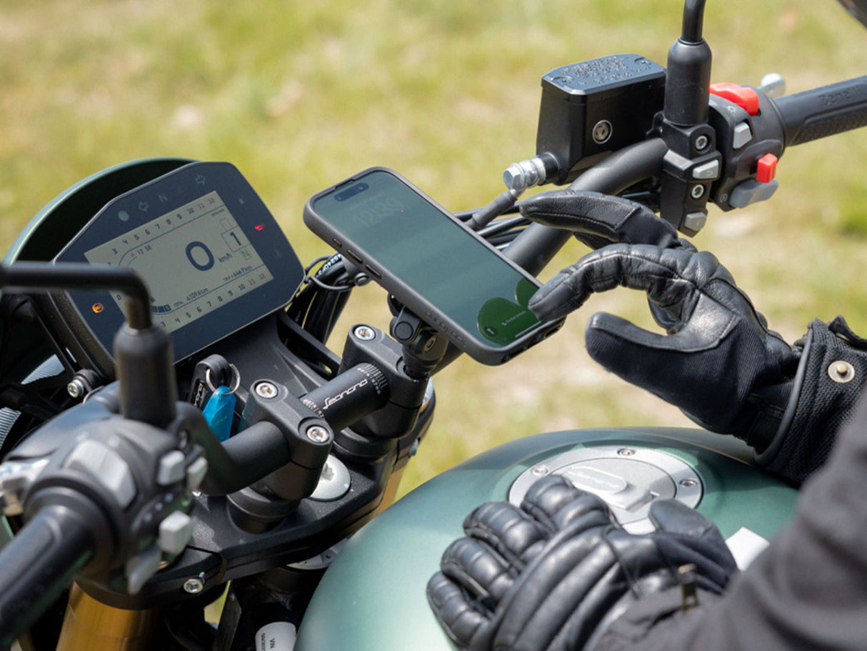 Quad Lock Motorcycle Handlebar Clamp Bolt Mount Pro