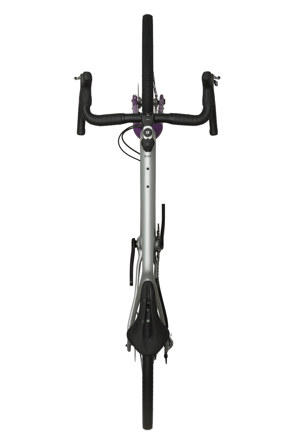 Ruut CF2 Gravelbike - Silver/Purple