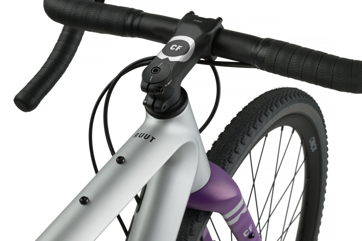 Ruut CF2 Gravelbike - Silver/Purple