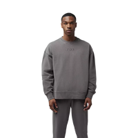Wordmark Oversized Fleece Crew - Pewter Grey