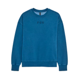 Wordmark Oversized Fleece Crew - Twilight Blue