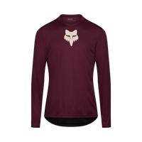 Ranger Long Sleeve Jersey Fox Head - Dark Maroon