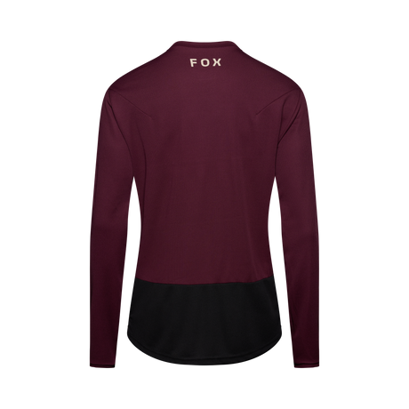 Ranger Long Sleeve Jersey Fox Head - Dark Maroon
