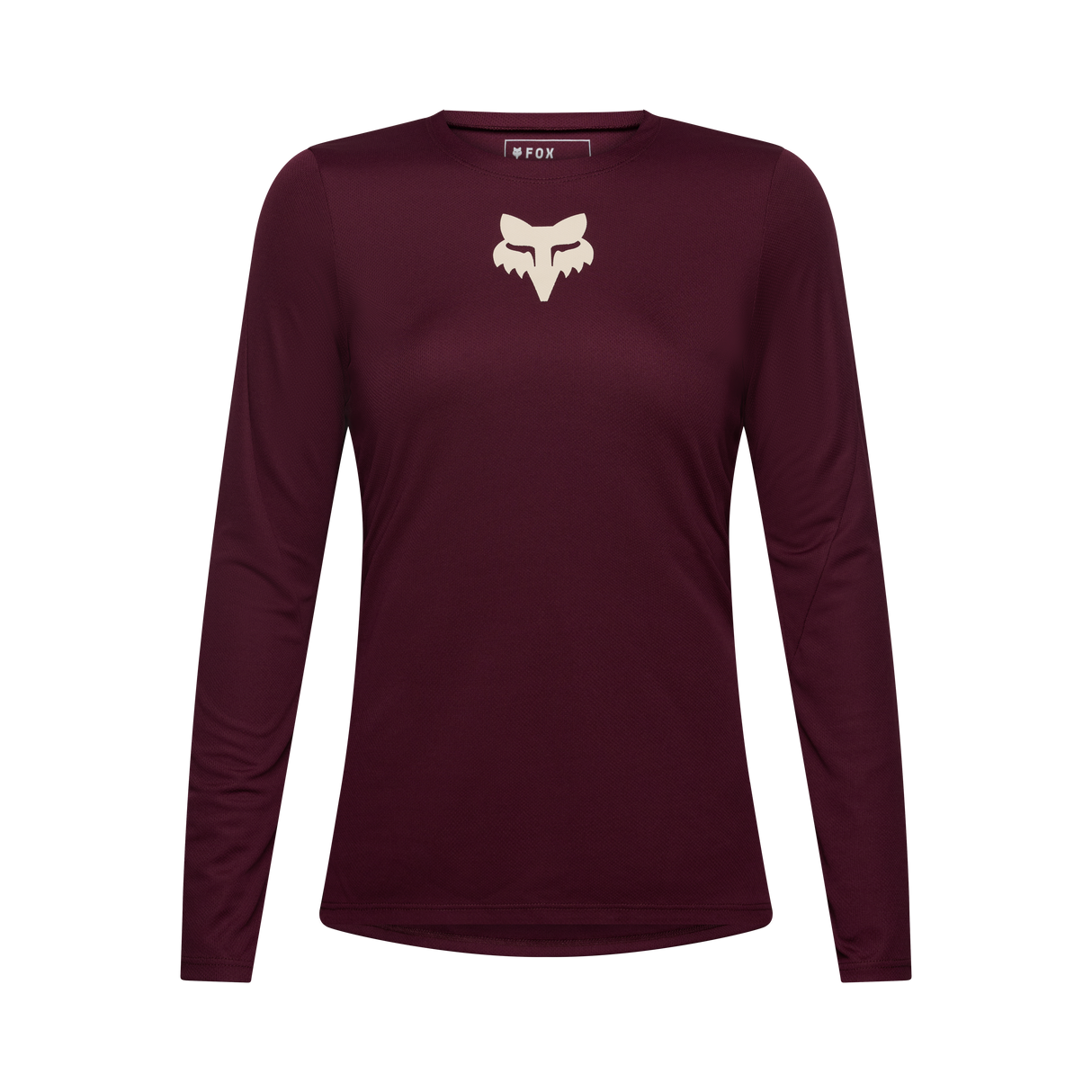 Woman Ranger Long Sleeve Jersey Fox Head - Dark Maroon
