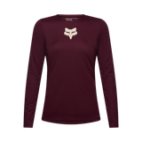 Woman Ranger Long Sleeve Jersey Fox Head - Dark Maroon