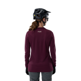 Woman Ranger Long Sleeve Jersey Fox Head - Dark Maroon