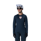 Woman Ranger Long Sleeve Jersey Fox Head - Galaxy Blue