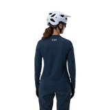 Woman Ranger Long Sleeve Jersey Fox Head - Galaxy Blue