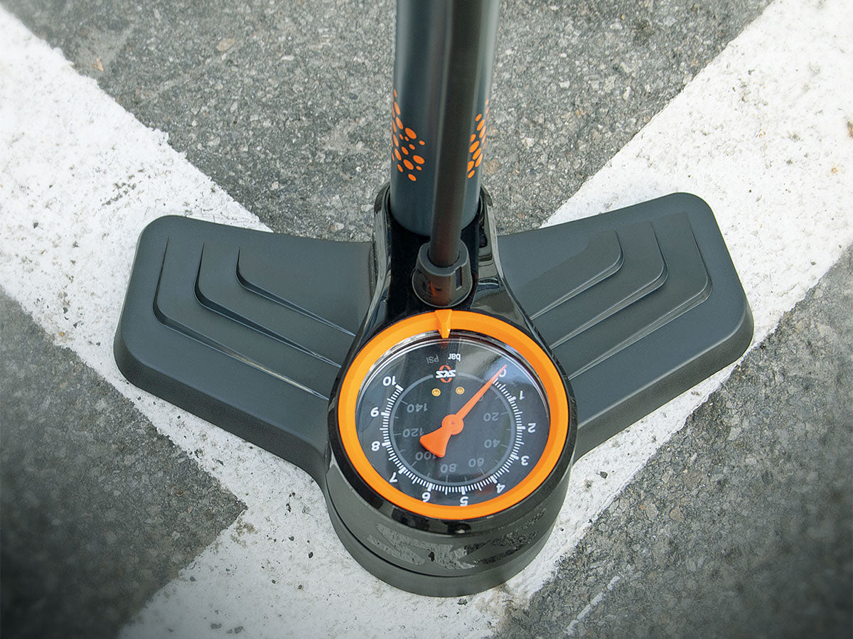 Standpumpe AIRKOMPRESSOR CLIK TEC 10.0 - schwarz/orange