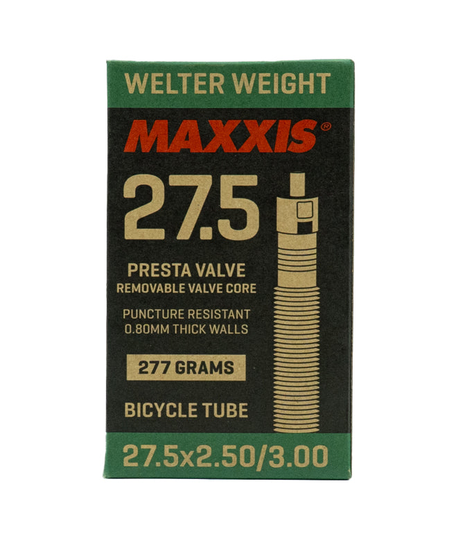 Maxxis Welter Weight 27.5 x 1.50-1.75 48mm Bike Inner Tube Schrader AV Welter Weight Tube 27.5x2.5⁄3.0 Inch
