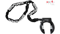 Frame lock AZ (65mm) + plug-in chain 512 (120cm) - black 