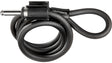 Einsteckkabel (120cm) + Halter - schwarz